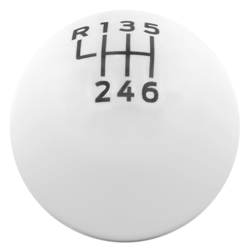 Ford Mustang Shift Knob - Ford Racing - Bullitt - White - `15-`19 Ford Mustang Shift Knob - Ford Racing - Bullitt - White - `15-`19